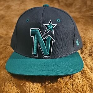 Zephyr Black and White Cap with Logo